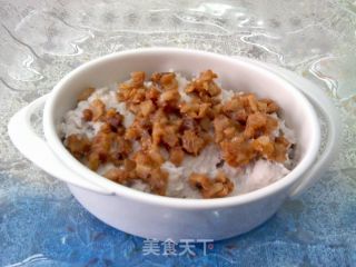 芝士焗叉烧香芋泥的做法步骤：8