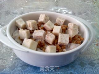 芝士焗叉烧香芋泥的做法步骤：9