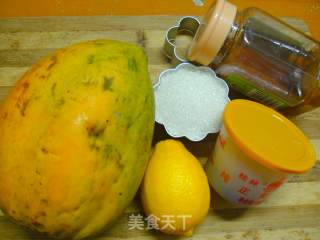 自制柠香木瓜酱的做法步骤：1