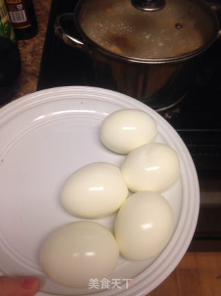 香香入味的卤肉炖蛋的做法步骤：12