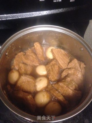 香香入味的卤肉炖蛋的做法步骤：13