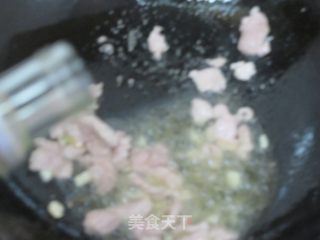 肉丝花菜的做法步骤：5