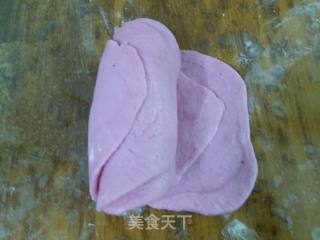 红心火龙果玫瑰馒头的做法步骤：16