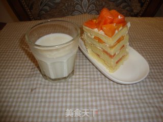 简易版木瓜蛋糕的做法步骤：9