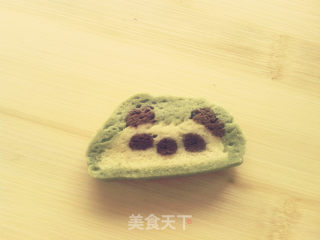 抹茶熊猫饼干的做法步骤：10