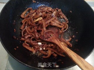 尖椒炒肉皮的做法步骤：8
