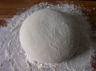 猪肉茼蒿小煎饼的做法步骤：2