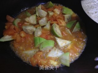 西红柿焖丝瓜的做法步骤：6