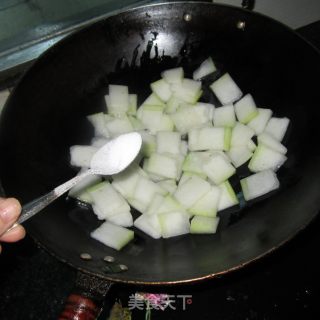 豆香冬瓜的做法步骤：3