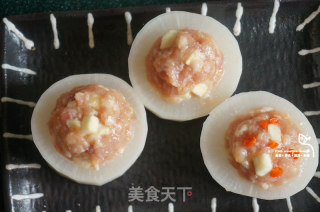 白玉萝卜酿肉的做法步骤：6