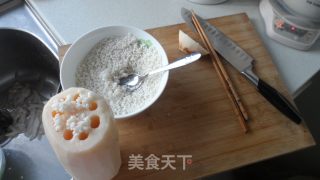 蜜汁莲藕的做法步骤：2