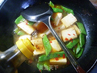 油豆角烧老豆腐的做法步骤：8