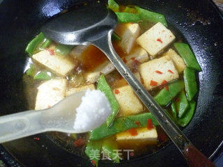 油豆角烧老豆腐的做法步骤：10