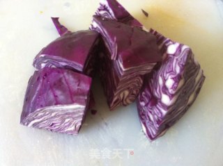 紫色的云吞-----淡紫色的早餐给早上一丝浪漫的做法步骤：1