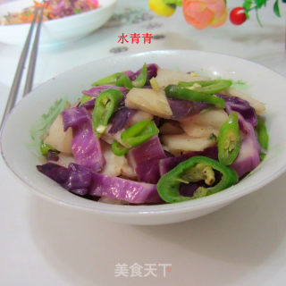 包菜凉薯片的做法步骤：7
