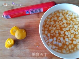 金沙玉米粒的做法步骤：1