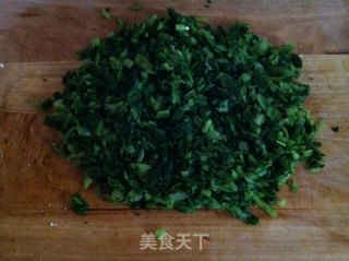 南瓜发面小白菜素蒸包的做法步骤：2