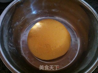 南瓜发面小白菜素蒸包的做法步骤：7