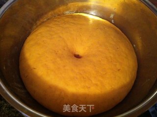 南瓜发面小白菜素蒸包的做法步骤：8