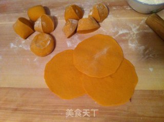 南瓜发面小白菜素蒸包的做法步骤：9