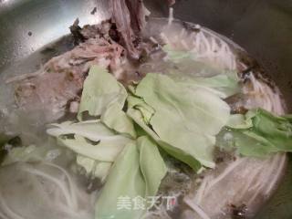 烤鸭雪菜面条的做法步骤：8