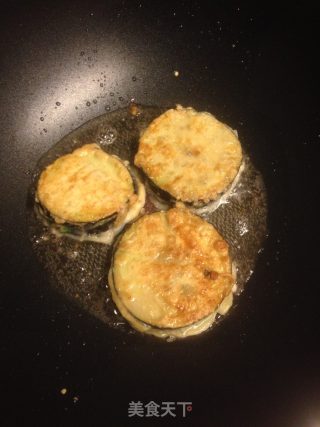 香煎茄盒的做法步骤：7