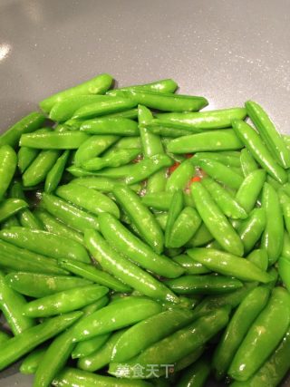 辣炒甜豆的做法步骤：6