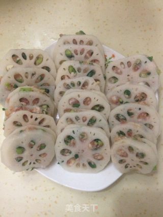 家乡风味藕合的做法步骤：2