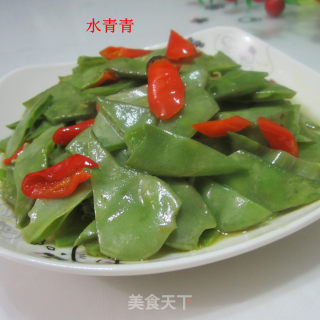 青炒紫眉豆的做法步骤：9