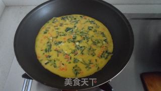 鸡蛋菜饼的做法步骤：5