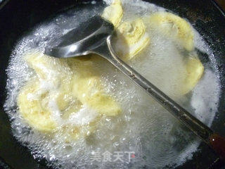 鸡毛菜蛋饺山药汤的做法步骤：6