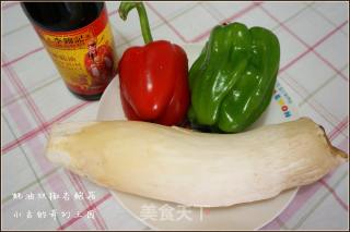 蚝油双椒杏鲍菇的做法步骤：1