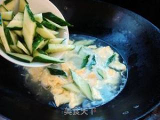 黄瓜鸡蛋汤的做法步骤：6