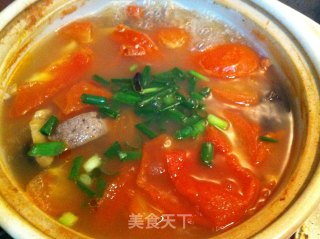 西红柿猪肝汤的做法步骤：7