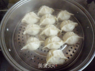 白菜香干素蒸饺的做法步骤：12