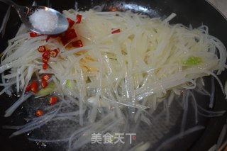 酸辣豉油土豆丝的做法步骤：14