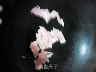 彩椒培根炒秋葵的做法步骤：3