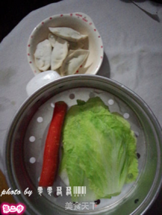 五福临门——白菜水饺的做法步骤：2