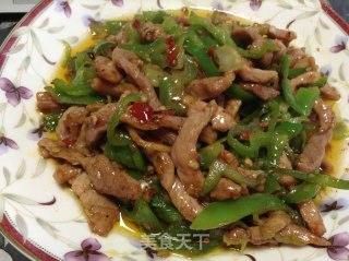 青椒肉丝的做法步骤：6