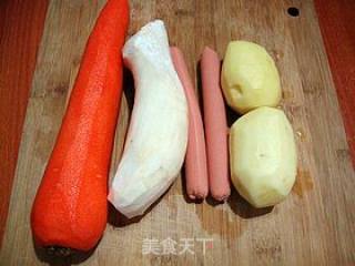 家常小炒------【蚝油四丁】的做法步骤：1