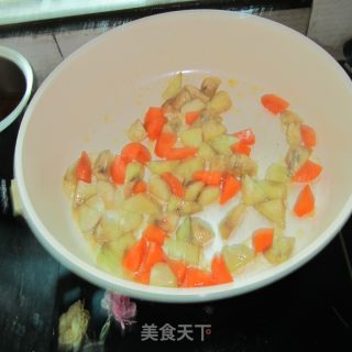 茄子胡萝卜丁的做法步骤：5