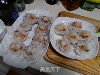 粉丝蒜蓉蒸扇贝的做法步骤：7