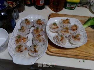 粉丝蒜蓉蒸扇贝的做法步骤：8