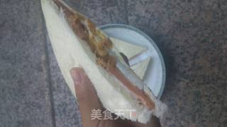 鸡蛋火腿三明治四人份的做法步骤：7