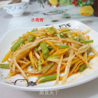 拌土豆南瓜丝的做法步骤：6