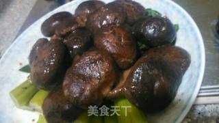 鲍汁香菇伴菜心的做法步骤：4