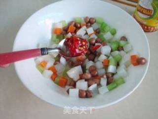 花生仁拌白萝卜的做法步骤：8