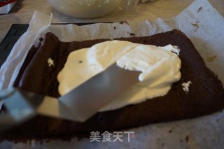 法国圣诞树桩蛋糕bûche de Noël的做法步骤：7