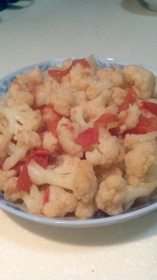 番茄菜花的做法步骤：7
