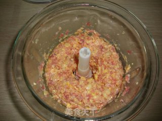 【清蒸玉米＆马蹄狮子头】-----原汁原味，清甜的味道的做法步骤：4